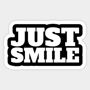 JUST SMILE Mask Sticker